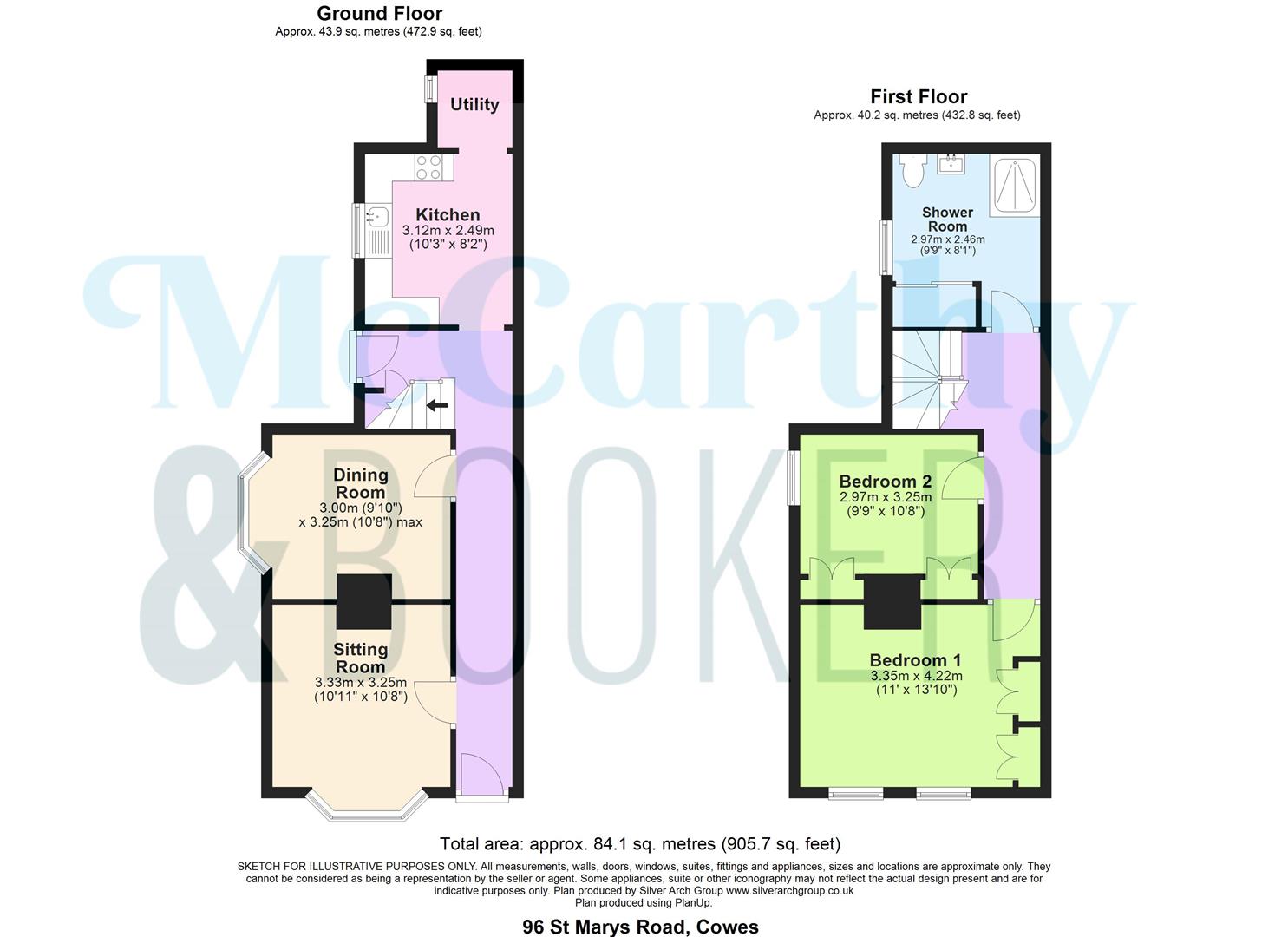 STYLISH PERIOD PROPERTY IN THE HEART OF COWES - St. Marys Road, Cowes floorplan